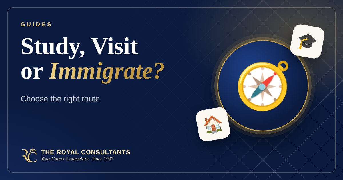 Planning Abroad? Choosing Between Study, Visit and Immigration Routes