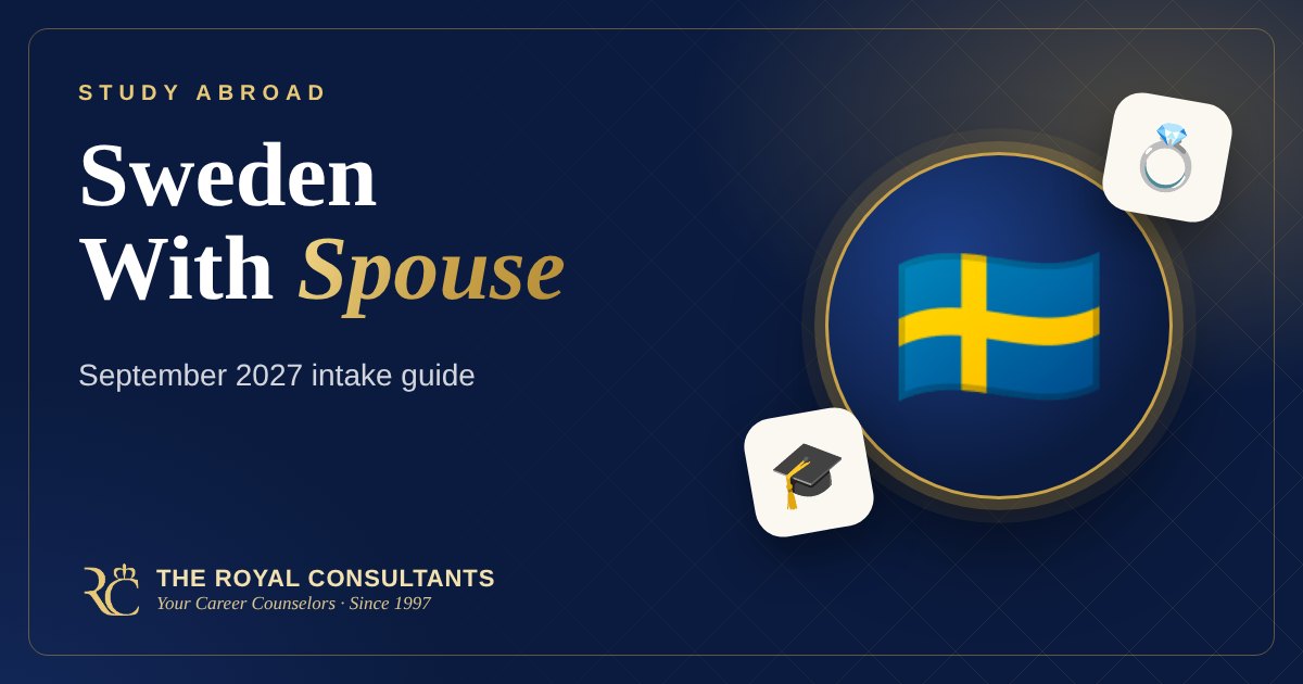 Study in Sweden With Your Spouse: September 2027 Guide