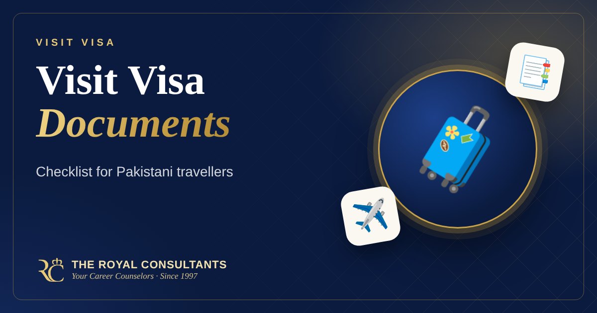 Visit Visa Documents Checklist for Pakistani Travellers
